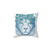 Floral Lion Decorative Pillow