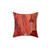 Retro Mars Travel Poster Pillow