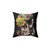 Watercolor Snake and Skull Decorative Pillow