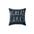 Great Lakes Nautical Pillow with Sailboat and Lighthouse Motif
