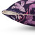 Dragon fire dark pink and purple fantasy pillow