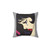 Comic Girl Crying Decorative Pillow