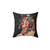 Vintage collage roses bloomed pillow