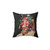 Vintage collage roses bloomed pillow