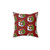 Colorful Christmas Snowman and Tree Pillow