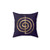 Reiki Cho Ku Rei Gold on Purple Lotus Pillow