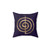 Reiki Cho Ku Rei Gold on Purple Lotus Pillow