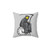 Banksy Grim Reaper Clock Throw Pillow