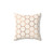 Rose gold copper honeycomb decorative pillow