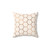 Rose gold copper honeycomb decorative pillow