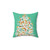 Mid Century Modern Christmas Tree Pillow