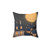 Good Night Moon Pillow featuring whimsical cat illustrations