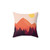 Forest Mountain Horizon Pillow - Scenic Nature Decor