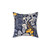Mystical Fungi Midnight Blue Mushroom Artwork Pillow