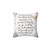 Floral Isaiah 41:10 Decorative Throw Pillow