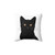 Cozy Black Cat Peeking Pillow
