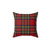 Tartan Pattern Square Pillow for Home Decor