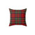 Tartan Pattern Square Pillow for Home Decor