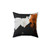 Modern Minimalist Orange and Black Decorative Pillow