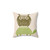 Cute Owl and Turtle Throw Pillow