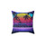 Radiant Sunset Synthwave Themed Pillow
