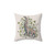 Brachiosaurus dinosaur botanical art pillow