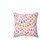 Colorful Rainbow Raindrops Decorative Pillow