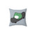 Skateboarding Frog Decorative Pillow