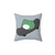Skateboarding Frog Decorative Pillow