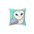 Tribal Pattern Barn Owl Decorative Pillow