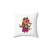 Colorful Hippie Fox Decorative Pillow