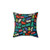 Colorful Cat Throw Pillow with Cute Decorative Pet Design