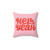 Hell Yeah Bold Typography Decorative Pillow