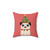 Cute Pug Christmas Pillow