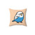 Blue Budgie Pillow - Cute Bird Design