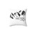 Hike More, Worry Less Pillow with Mountain Landscape Design