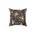 Raccoons Floral Accent Pillow
