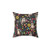 Raccoons Floral Accent Pillow