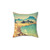 Nature Landscape Pillow with Scenic Mountain View