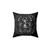 Gothic skull decorative throw pillow