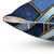 Geometric Blue and Gold Pillow