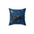 Whimsical Summer Night Pillow with Cute Cats, Plants, and Stars