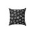 D20 Dice Pattern White Pillow