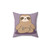 Cute Kawaii Sloth Yoga Meditation Pillow