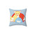 Retro Fast Friends Pillow featuring Sonic, Tails, Knuckles, and other iconic video game characters