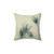 Elegant peacock feather decorative pillow