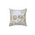 Skull in the Ocean Sketch Throw Pillow