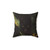 Tropical Panther Pillow with Jungle Botanical Design