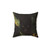 Tropical Panther Pillow with Jungle Botanical Design