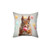 Squirrel with Lollipop Decorative Throw Pillow